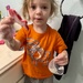 Lorelai doing “dishes” with Daddy!