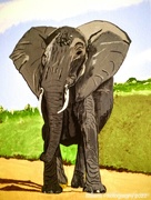 20th Sep 2022 - Elephant painting 
