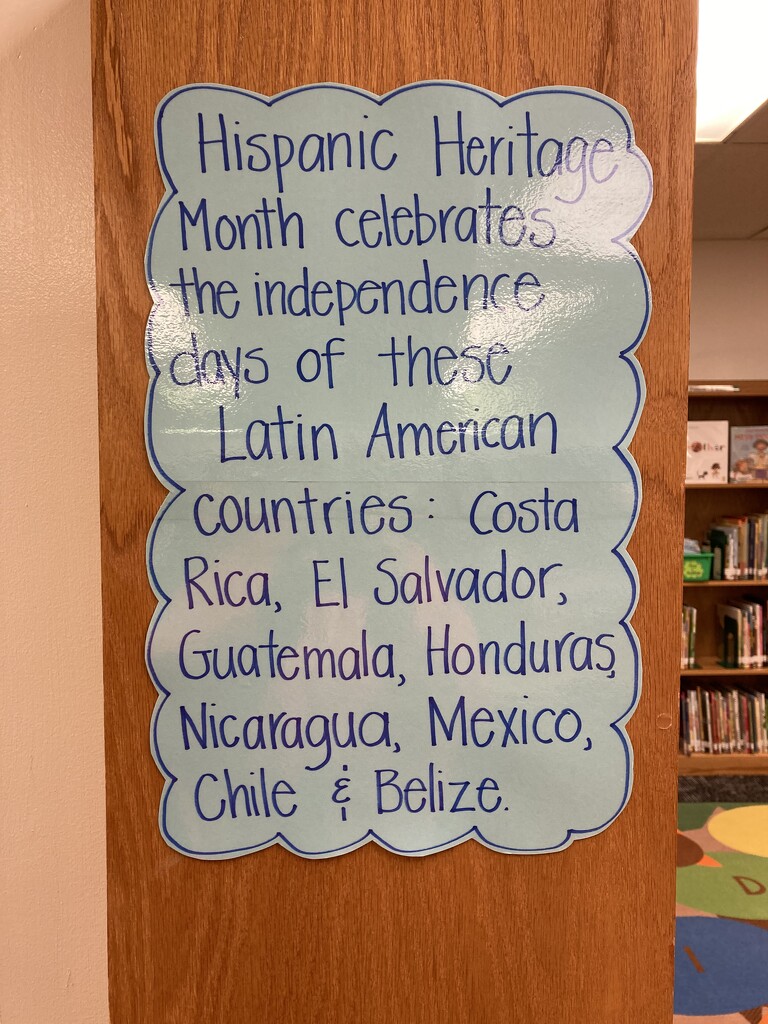 putting up the hispanic heritage month posters by wiesnerbeth