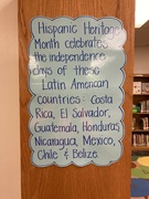 16th Sep 2022 - putting up the hispanic heritage month posters