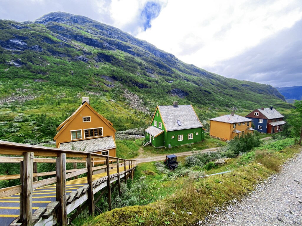 Farm houses seen on bike ride from Myrdal to Flam (Norway) by 365canupp