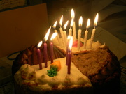 22nd Sep 2022 - Dad's Birthday Cake with Candles