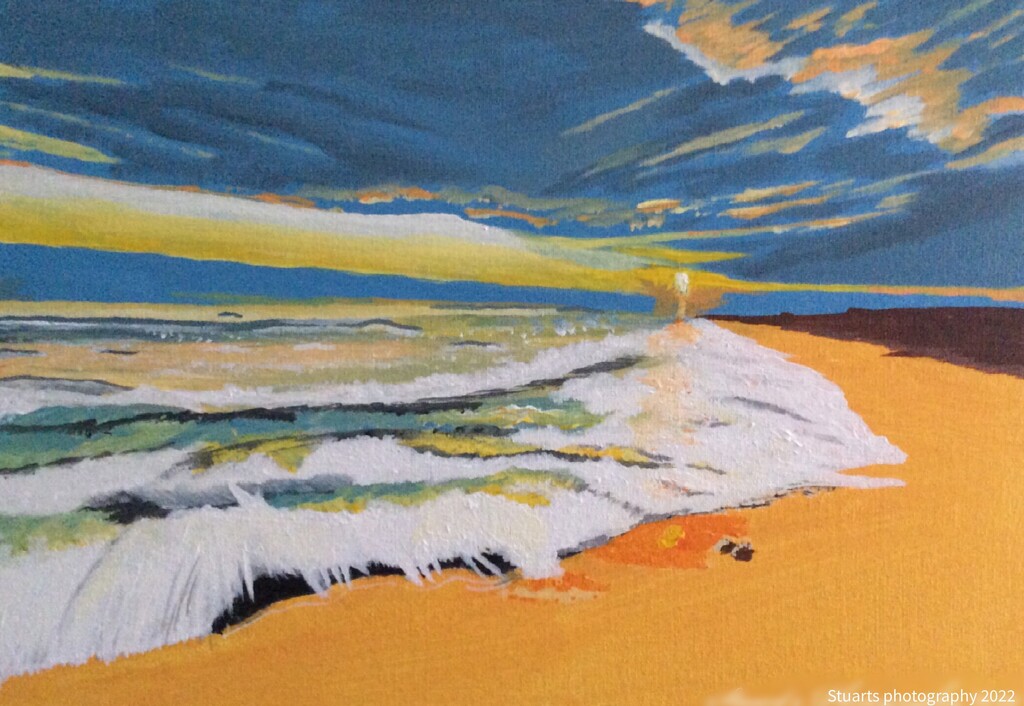 Incoming tide painting  by stuart46