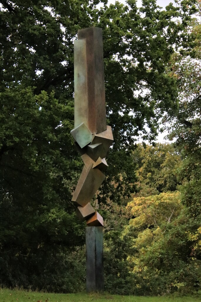 A statue for the season; the wonderful Yorkshire Sculpture Park. Advocate IV by Bruce Beasley by 365jgh