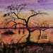 Winton Wetlands Watercolour on 365 Project