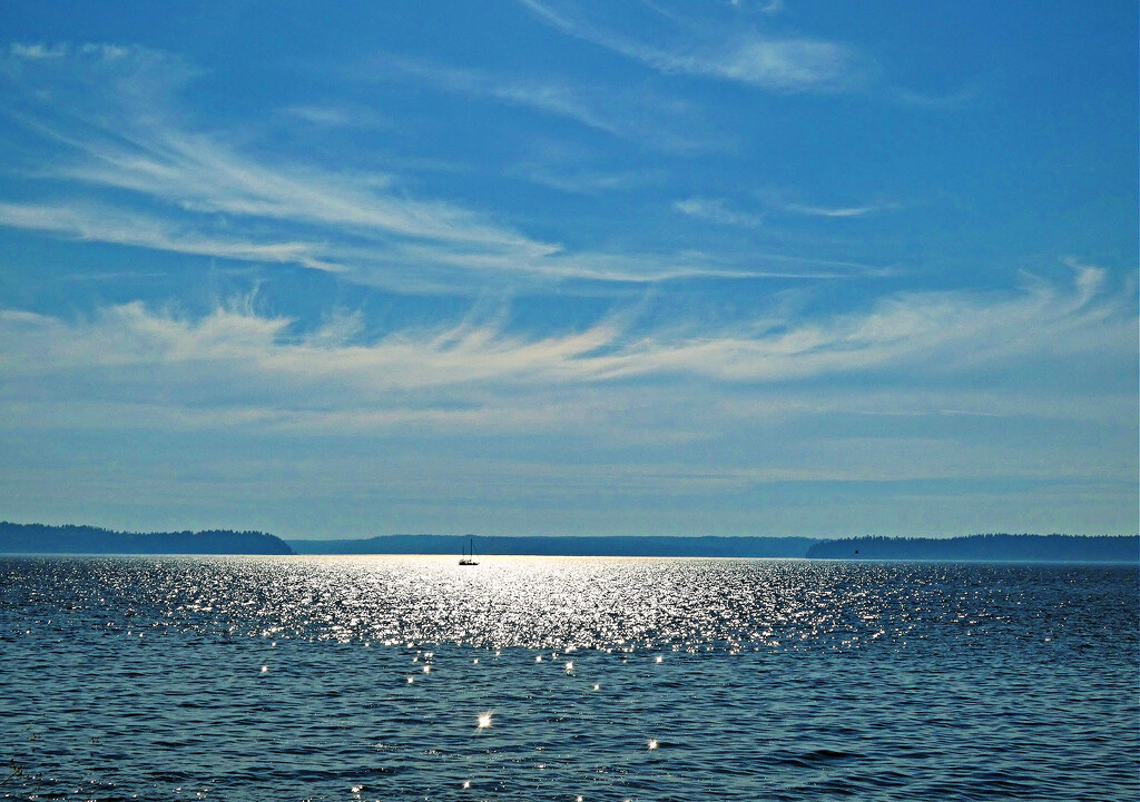 Feathery Clouds and Reflections by seattlite