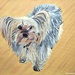 Rosie the dog painting 
