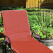 Classic red chaise