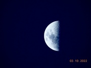 3rd Oct 2022 - Here we are again... 1/4 moon