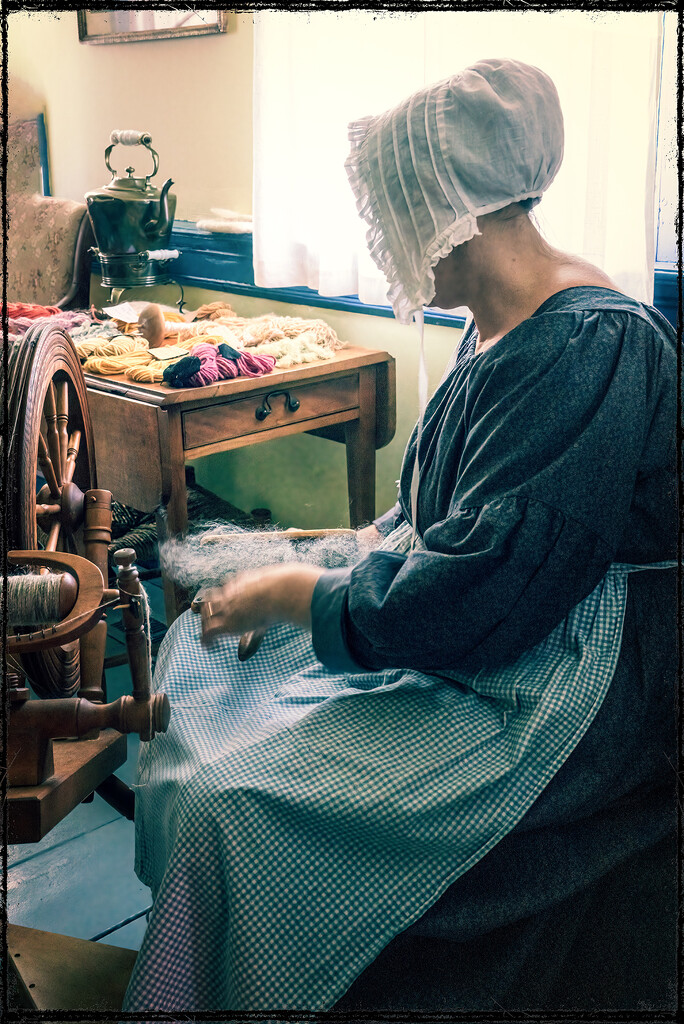 Vanessa, Homemaker, Carding Wool by Weezilou