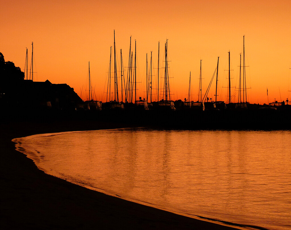 Masts at Golden Hour by onewing