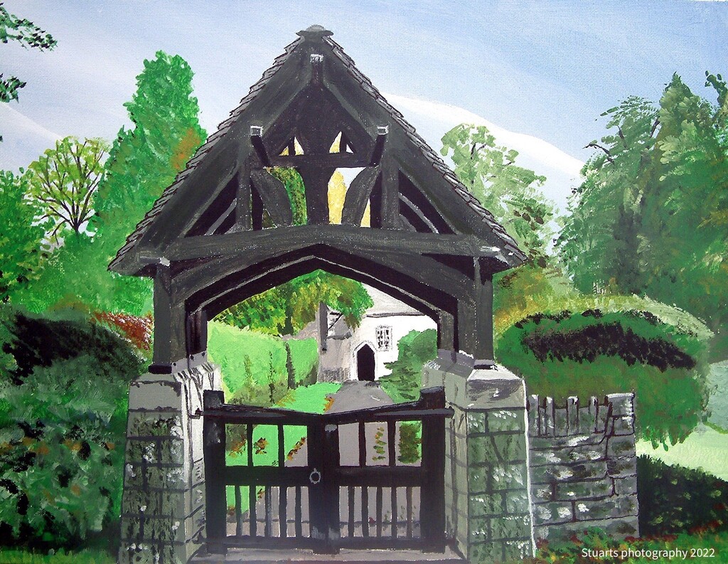 Lych gate painting  by stuart46