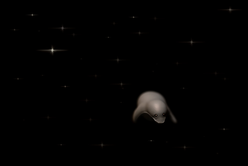 Manatee stress toy floating through space... by epcello