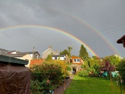3rd Oct 2022 - Double rainbow after a hailstorm 
