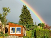 4th Oct 2022 - Incredibly bright rainbow after a hailstorm 