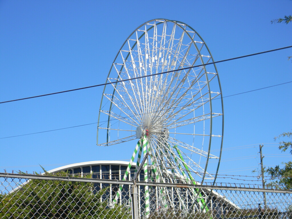 Ferris Wheel Under Construction  by sfeldphotos