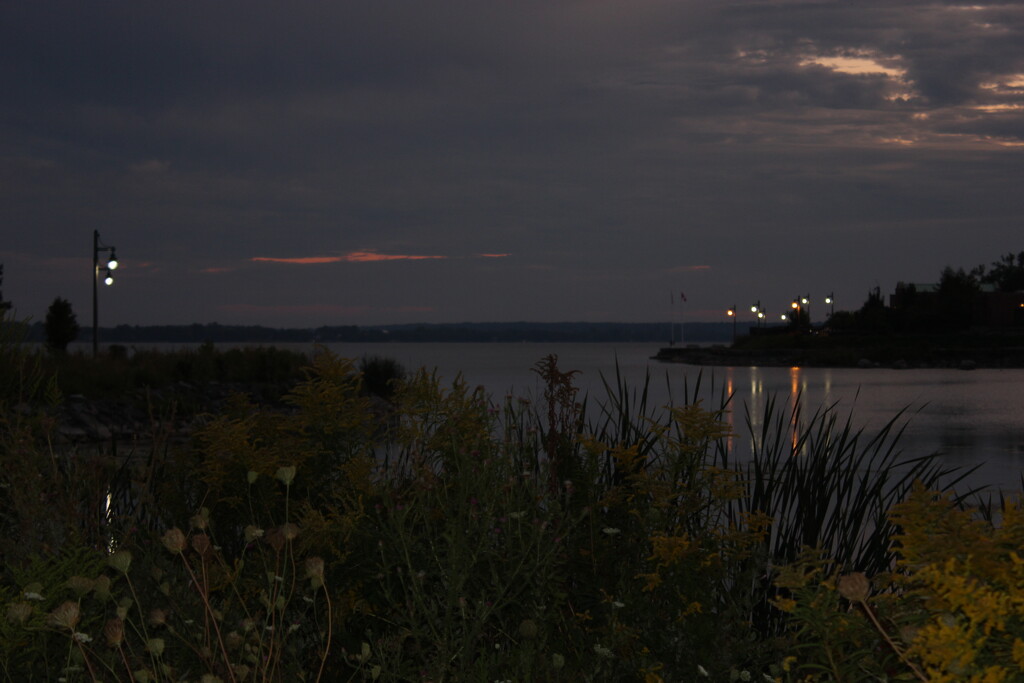 Night #7: Over Part of the Bay of Quinte by spanishliz