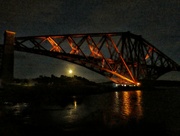 8th Oct 2022 - Moonrise Through the Forth Rail Bridge