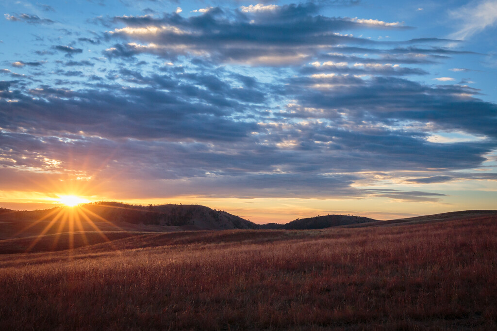 Sunrise in the Black Hills by lindasees