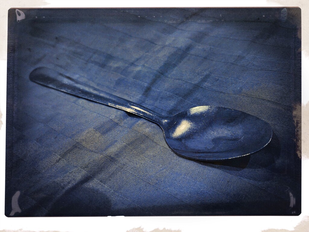 2022-10-04 Silvery Blue Spoon by cityhillsandsea