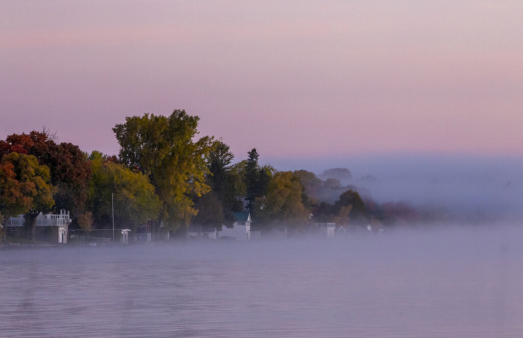 Foggy Morning Lake by pdulis