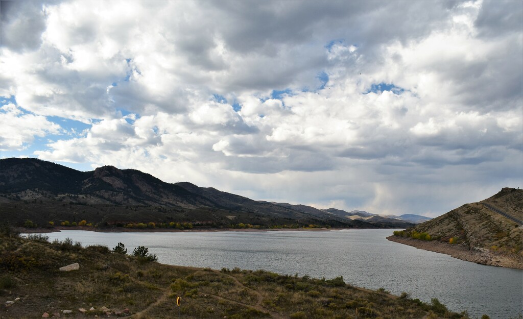 Windy and cloudy at Horsetooth Reservoir by sandlily