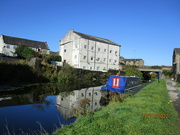 13th Oct 2022 - Blue boat, building and blue sky.