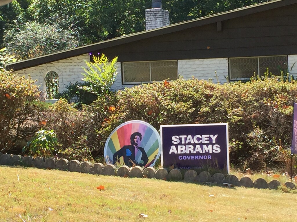 My favorite Stacey Abrams sign by margonaut