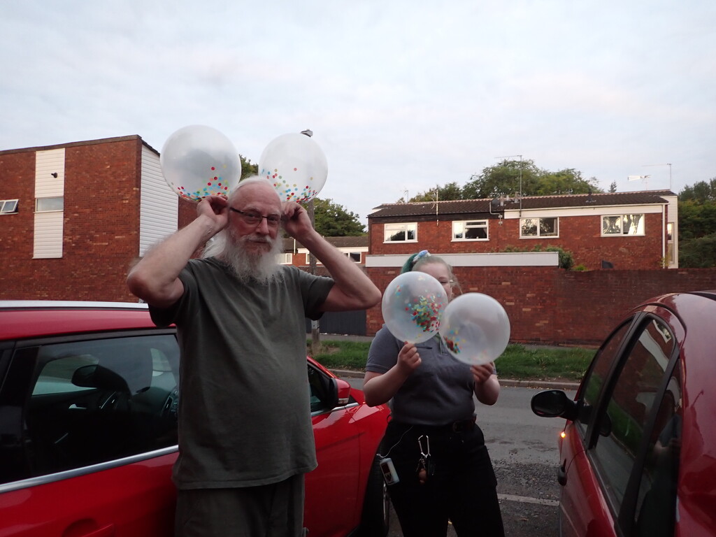 Larking around with balloons by speedwell
