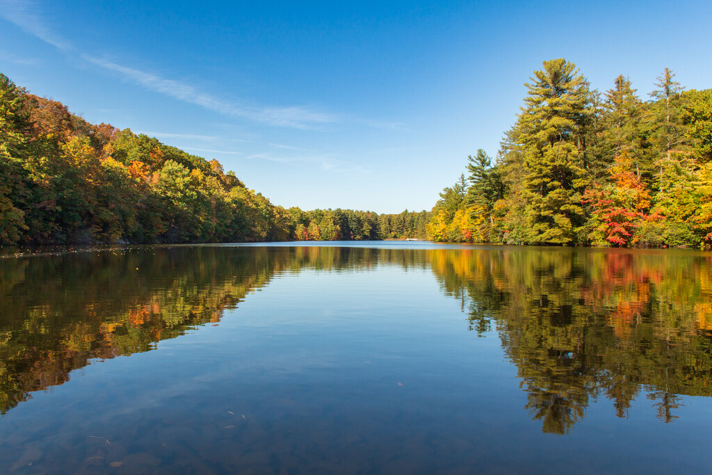 Fall colors at the Reservoir by batfish