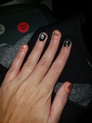 18th Oct 2022 - Halloween nails time! 🎃