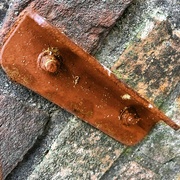23rd Oct 2022 - Dutch tilt on a rusty bit on my garden wall