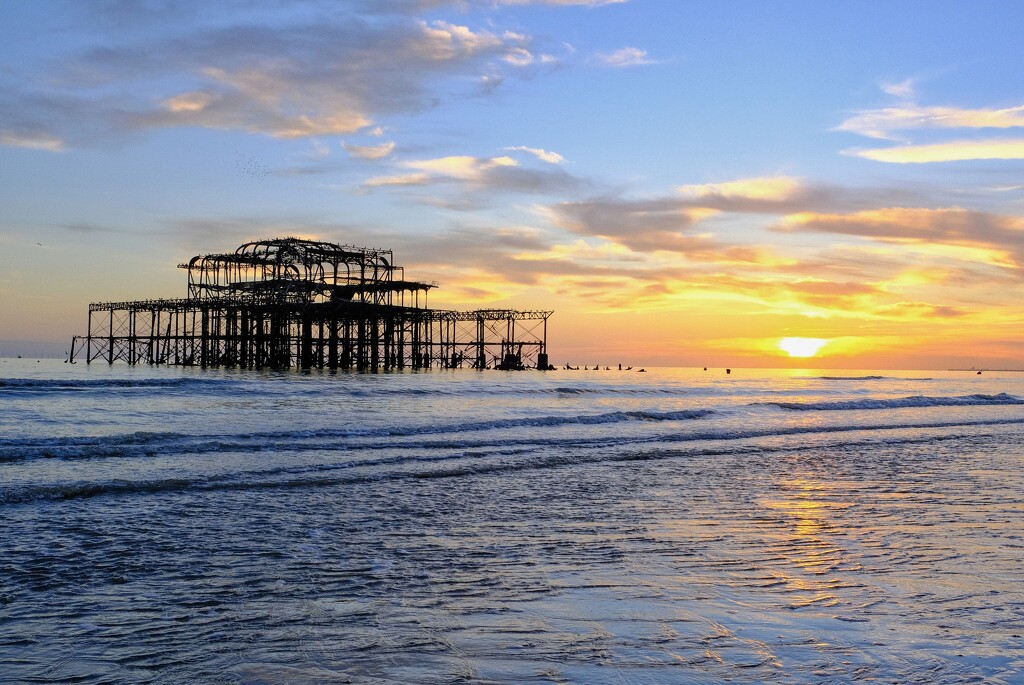 West Pier Sunset  by 4rky
