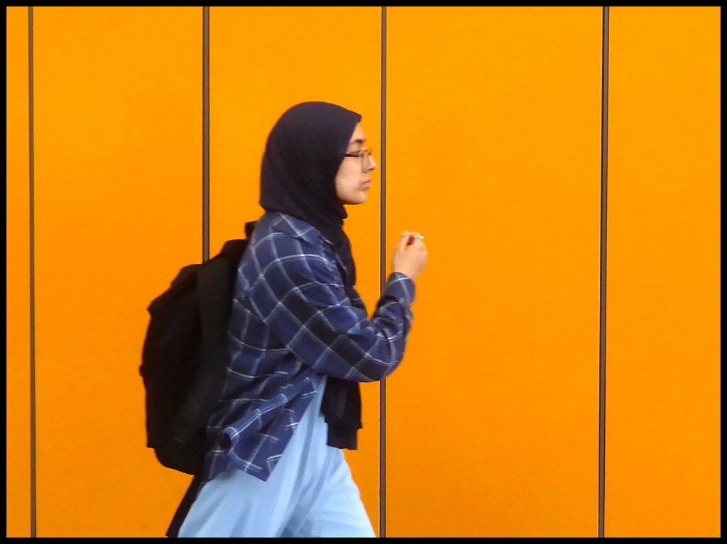 Hijab on orange by steveandkerry