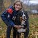 My grandson and his dog, Molly by dridsdale
