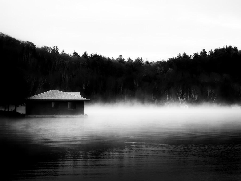 boathouse and the mist by northy