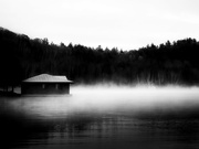 28th Oct 2022 - boathouse and the mist