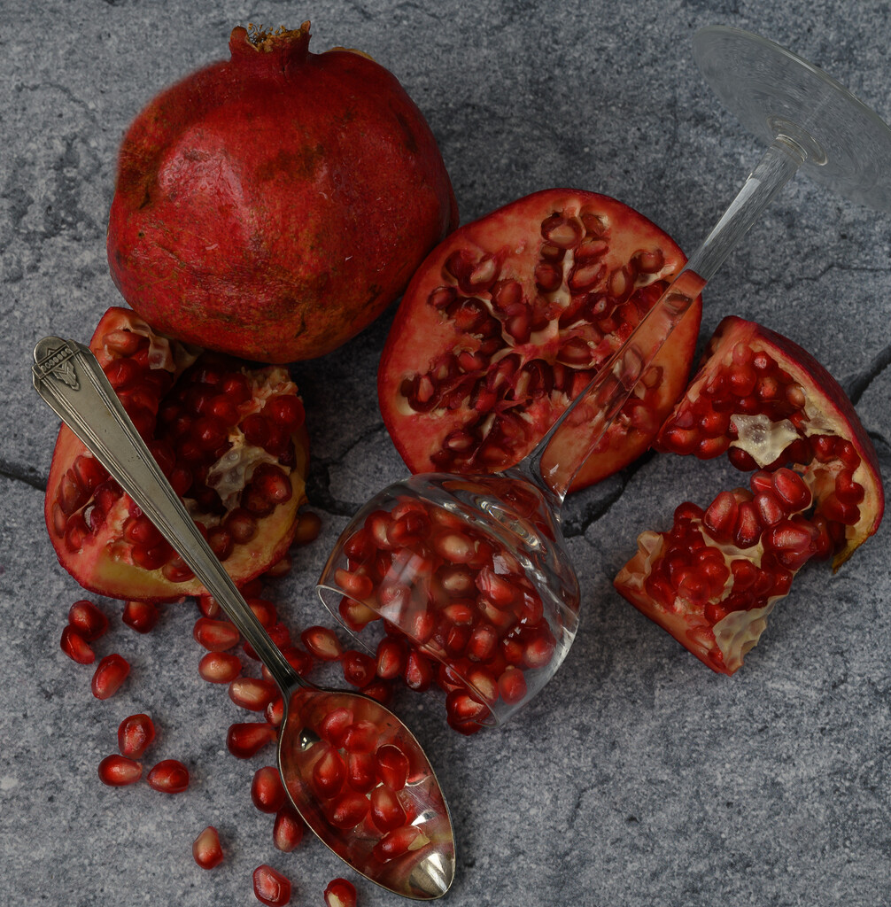 Pomegranate Still Life  by theredcamera