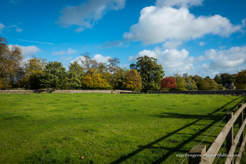Autumn day landscape by nigelrogers