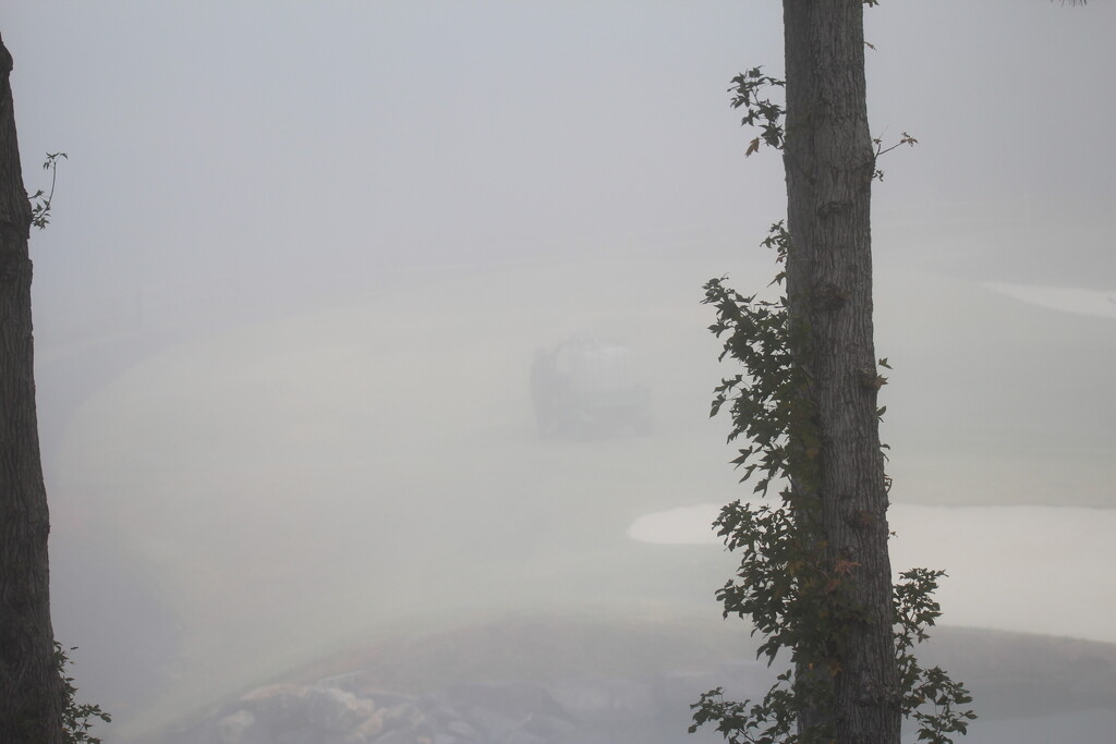 Oct 24 Fog over big pond IMG_7899A by georgegailmcdowellcom