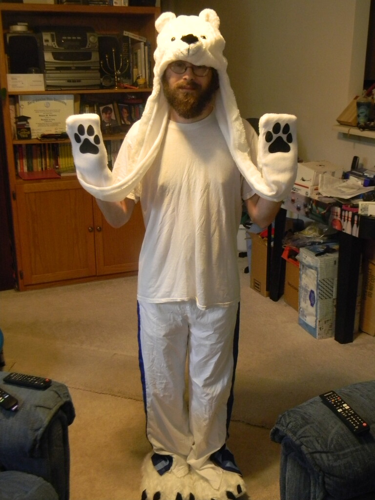 Me in Polar Bear Costume  by sfeldphotos