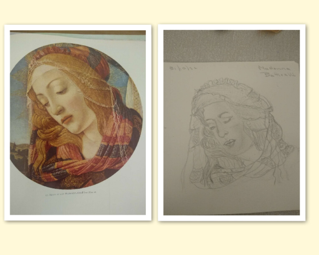 Botticelli's and My Madonnas by artsygang