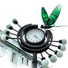 Dragonfly on the clock. by maria03051