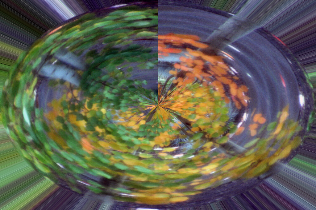 Autumn tree -distorted with polar coordinates by granagringa