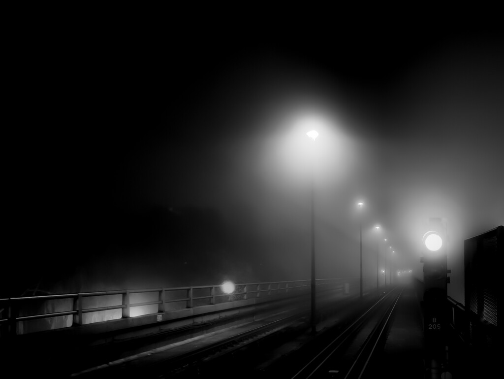 foggy morning on the tracks by northy