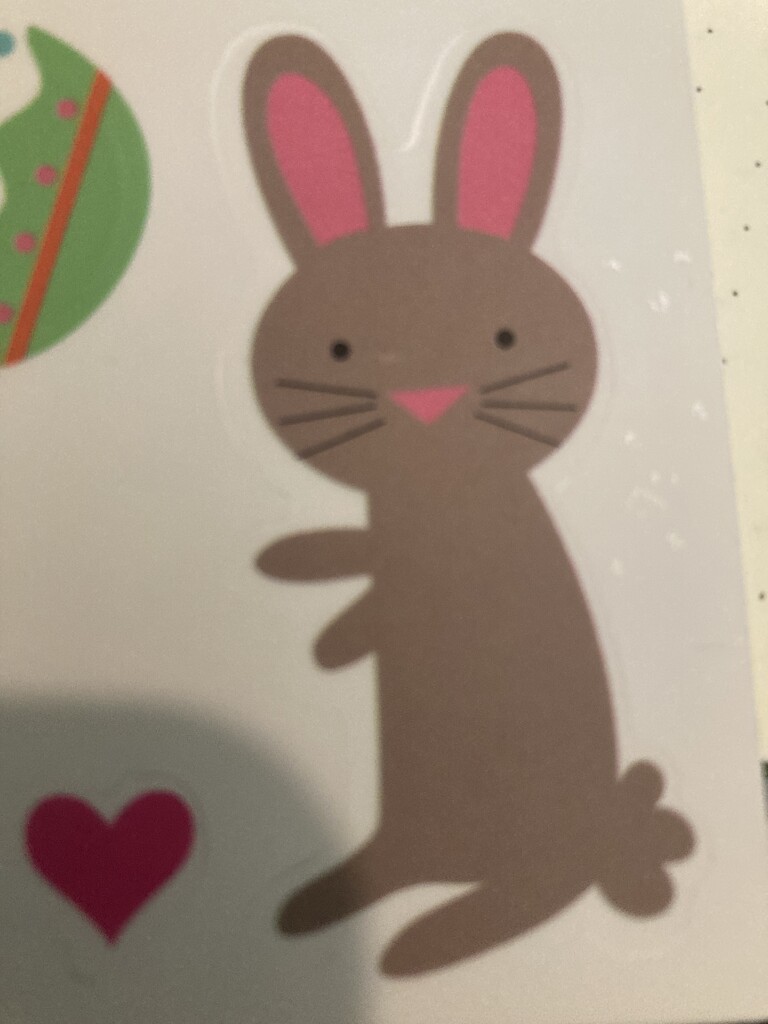 Rabbit #1: Scrapbook Sticker  by spanishliz