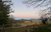 6th Nov 2022 - Moon on the Rise Over the Mountain 