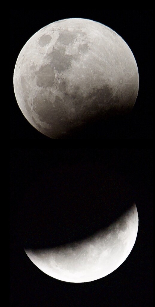 Lunar eclipse. 8pm then 11pm.  by johnfalconer