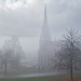 Church in fog by okvalle