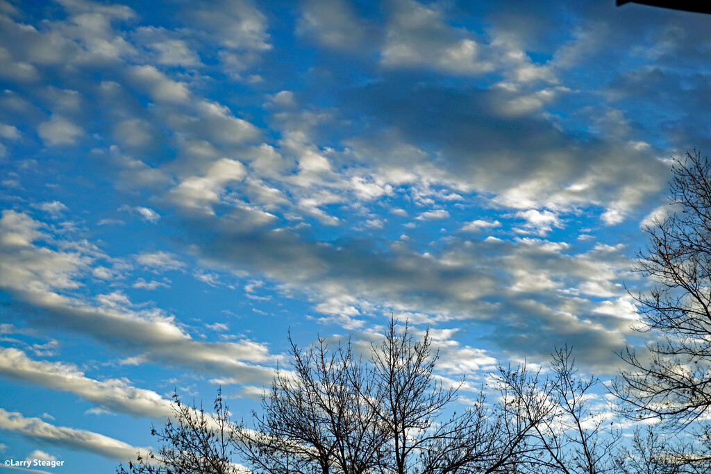 Cool clear day clouds  by larrysphotos